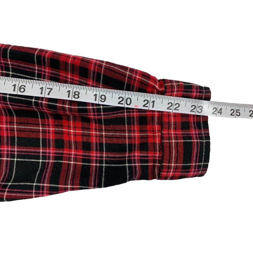 Dressbarn Women's Red & Black Plaid Top - Picture 7 of 7